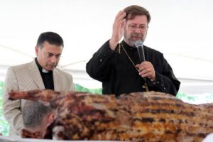Blessing the lamb