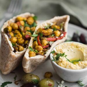 Oven Roasted Chickpea Shawarma
